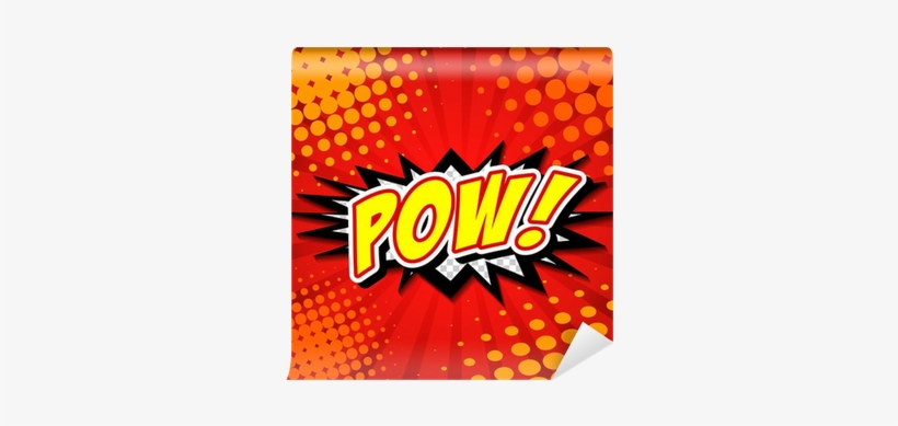 Comic Speech Bubble, Cartoon Wall Mural • Pixers® • - Pow Comic Book Speech Bubble, transparent png download