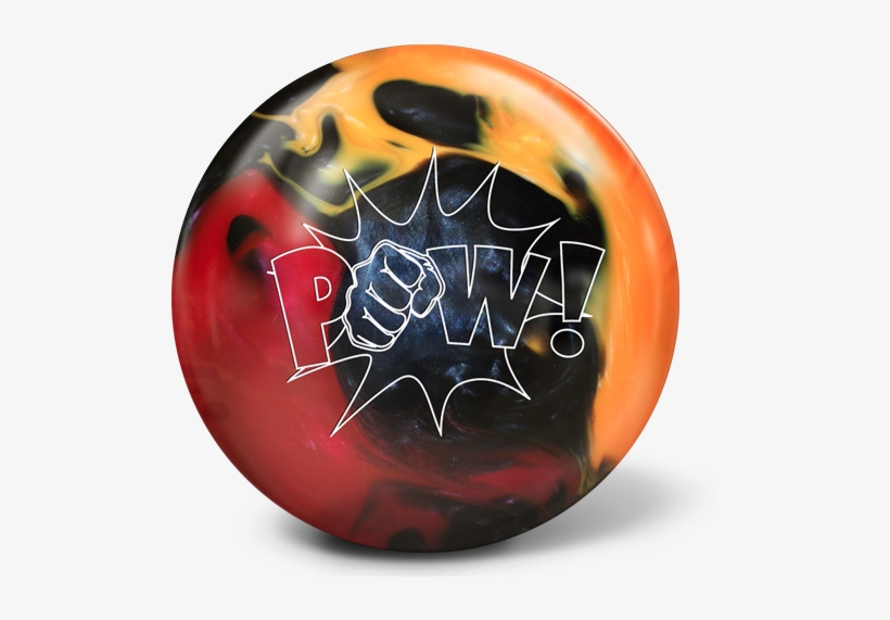 Pow Red Black Homepage Image - Ten-pin Bowling, transparent png download