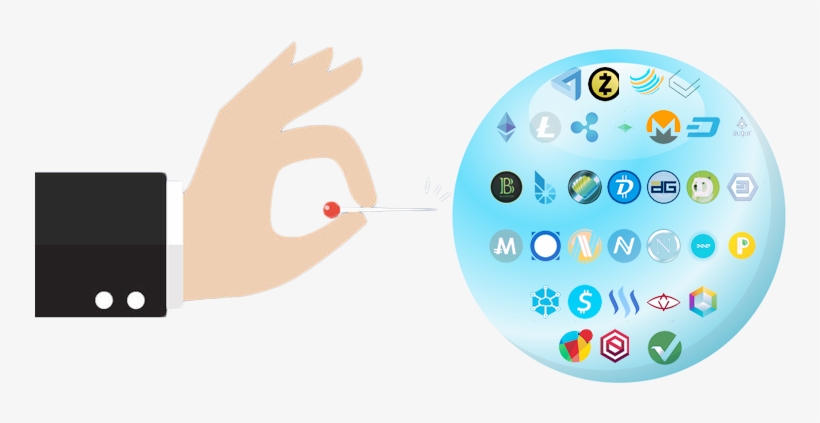 The Crypto “bubble” - Cryptocurrency Bubble Png, transparent png download