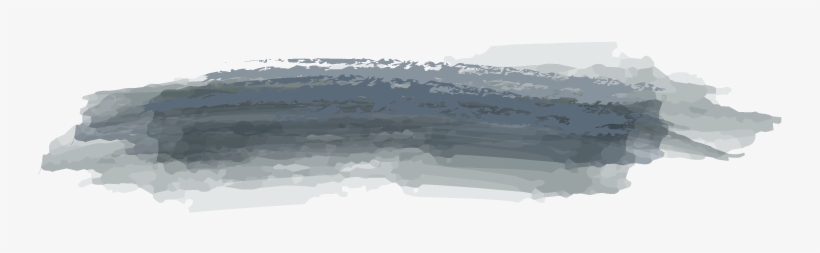 Grey Brush Swash - Sea, transparent png download