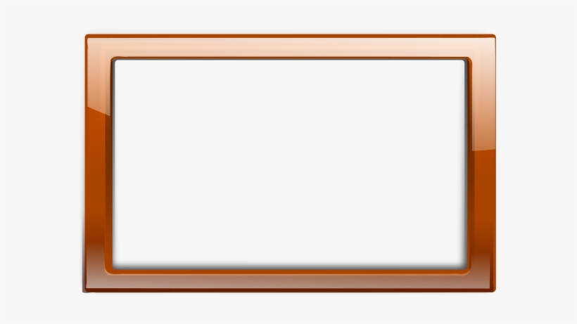 Brown Orange Frame Png Clip Arts - Wood Frame Vector Png, transparent png download