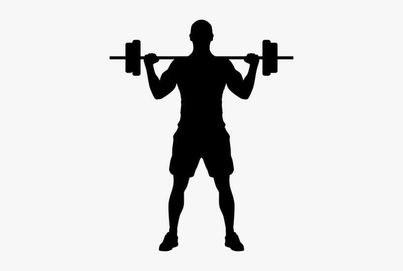 Weight Lifter Wall Sticker - Fitness Journal: Black&white Gym Workout: Workout, transparent png download