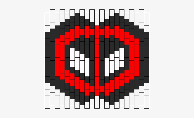 Deadpool Surgical Mask Bead Pattern - Twenty One Pilots Melt Bead, transparent png download