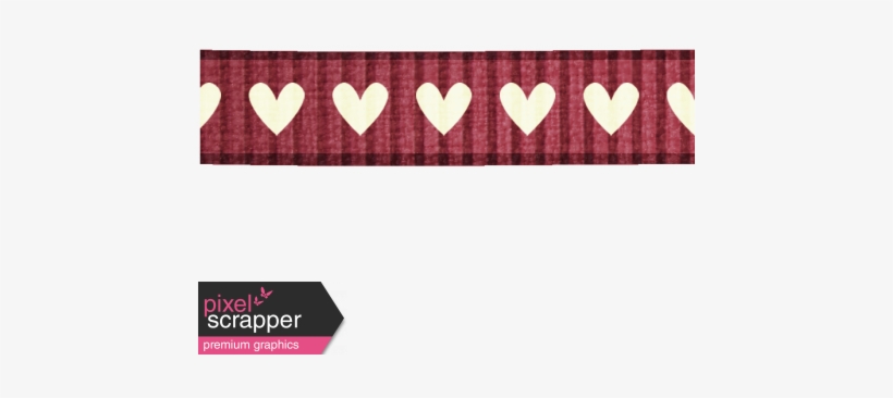 Pink & White - Heart, transparent png download