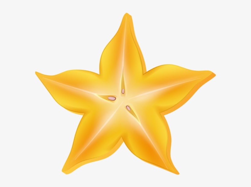 Carambola Star Fruit Png Clip Art - Star Fruit Clipart Png, transparent png download