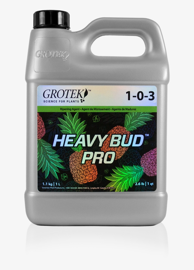 1l Heavy Bud Pro - Grotek Heavy Bud Pro 1l, transparent png download