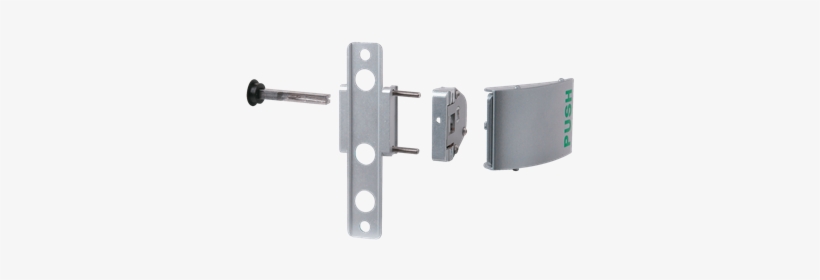 Push Handle Set In Aluminum - Door Handle, transparent png download