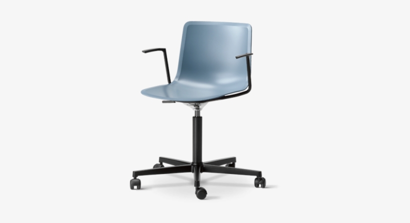 Blue Office Chair With Arms Oak Office Chair Home Office - Fredericia Furniture Pato Office Chair Chrome By Welling, transparent png download