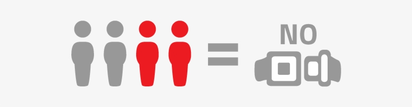 Not Buckled Or Not Wearing Their Seat Belt Properly - Teen Not Wearing Seat Belt, transparent png download