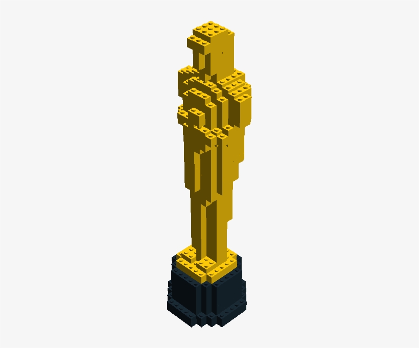 A Kind Redditor Recreated Nathan Sawaya's Oscar Statuette - Illustration, transparent png download