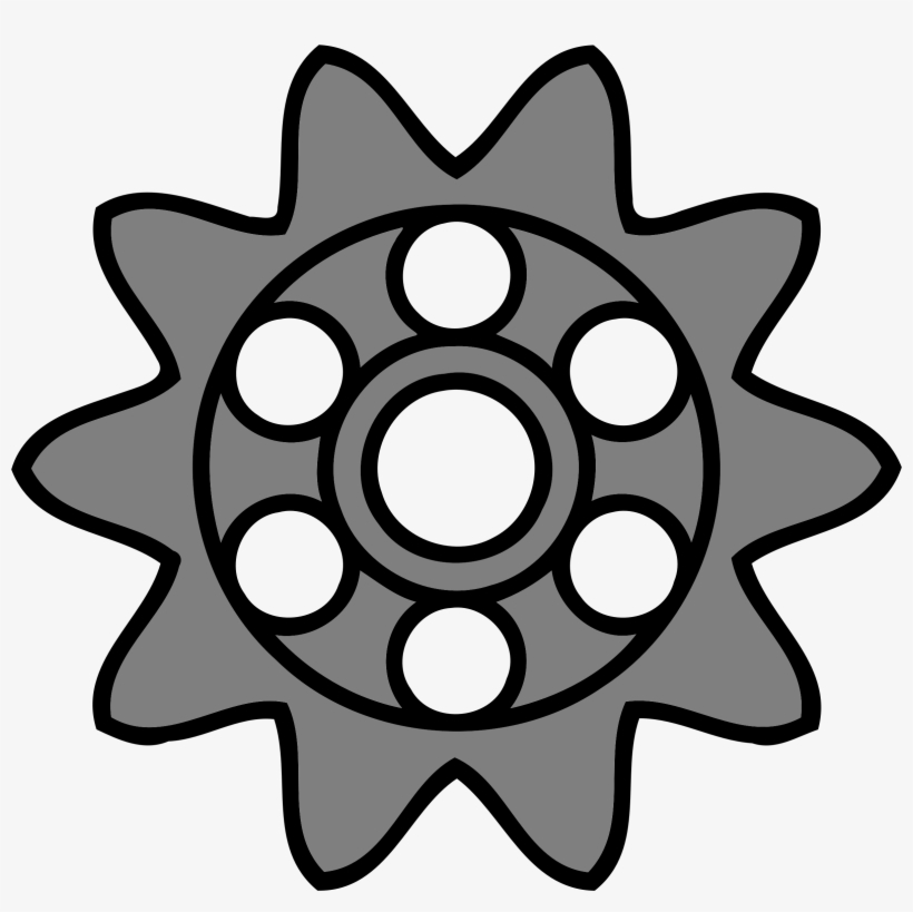 This Free Icons Png Design Of 10-tooth Gear With Circular, transparent png download