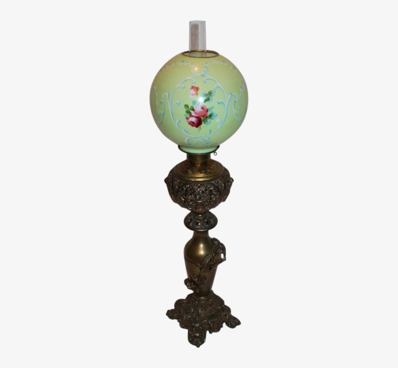 Daylight Victorian Banquet Lamp ~ Old Original Shade - Antique, transparent png download