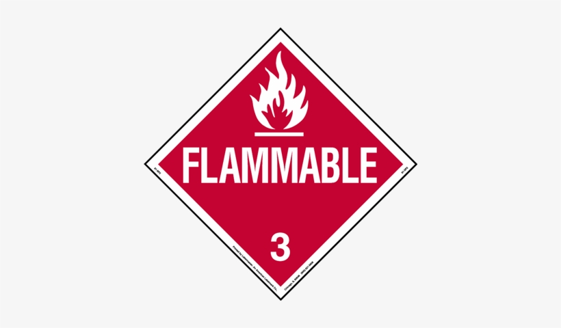 Flammable Liquid Placard, Worded, Aluminum, Sold Individually - Class 2 Flammable Gas, transparent png download