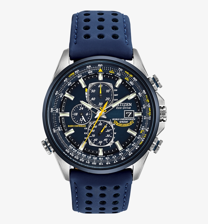 Blue Angels World Chronograph A T At8020 03l - Fossil Blue Watch Mens, transparent png download