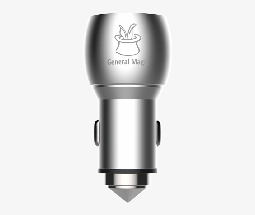 High Power Aluminum Dual Usb Car Charger - Car, transparent png download