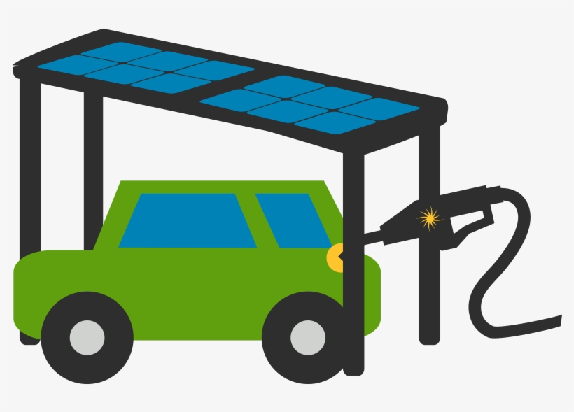 Custom Solar Canopy Installation To Charge Electric - Solar Panels Charging Electric Cars, transparent png download