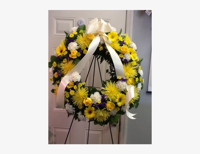 Yellow Wreath - Chrysanths, transparent png download