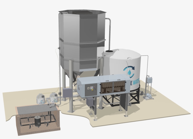 Ss-slurry Silo 120 Plant - Machine, transparent png download
