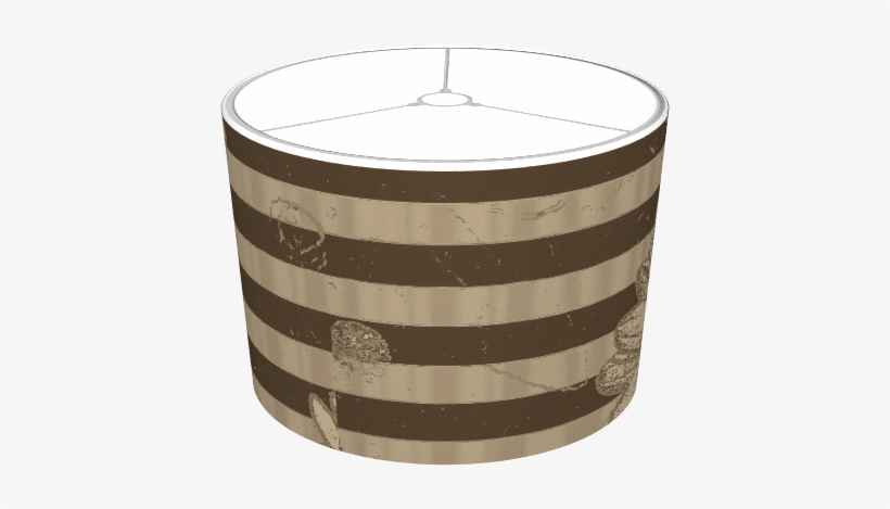 Beige Daisies On Striped Background - Coffee Table, transparent png download