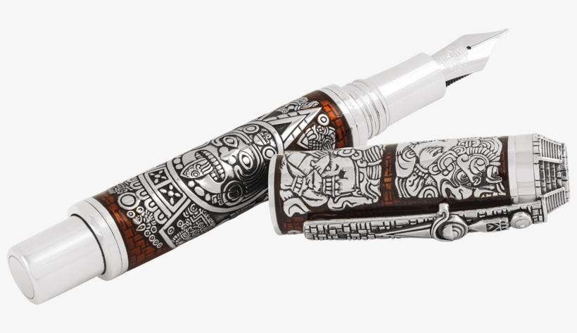 Mayan Calendar/ancient Mexican Civilizations Fp Silver - Montegrappa Ancient Mexican Civilisations Rollerball, transparent png download