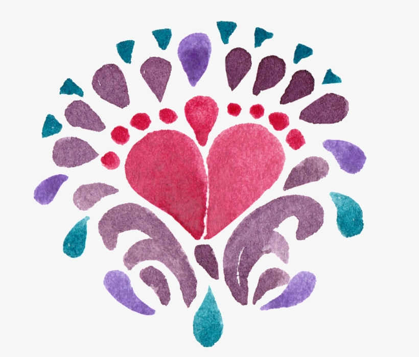 Splash Pink Heart Transparent Decorative - Vogel-feder-stammes- Muster Danken Ihnen Aufkleber, transparent png download