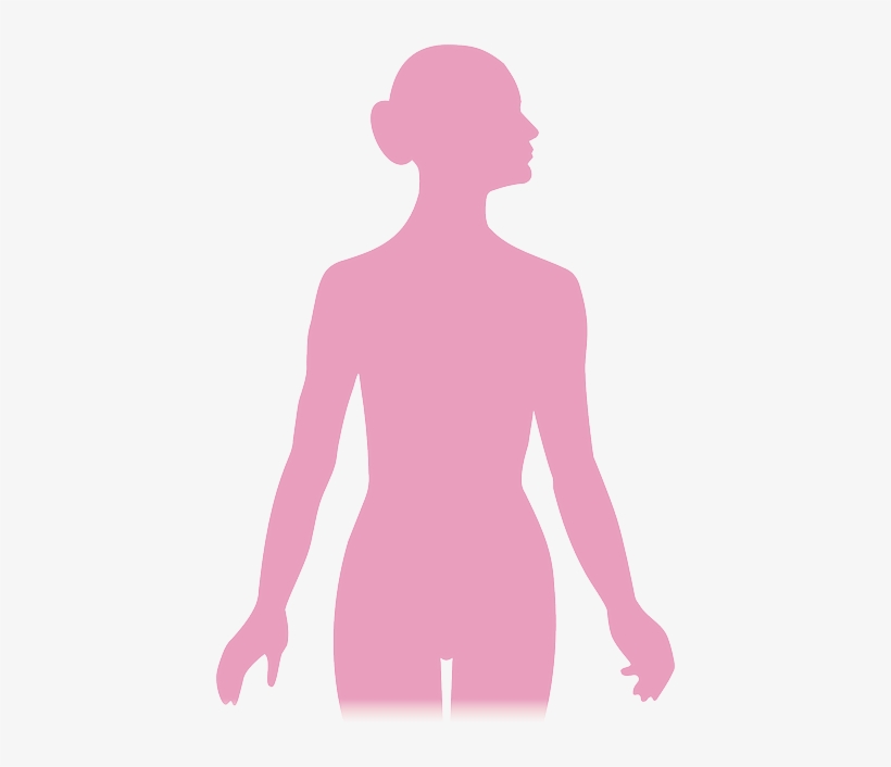 A Un Click De La Noticia - Pink Silhouette Of A Woman, transparent png download