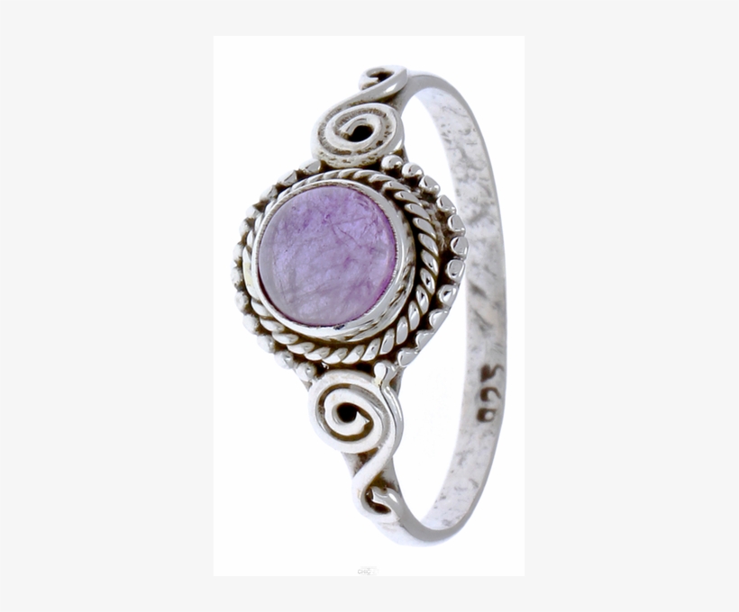 Silberringe Amethyst Seile Spiralbögen Kreise Rund, transparent png download