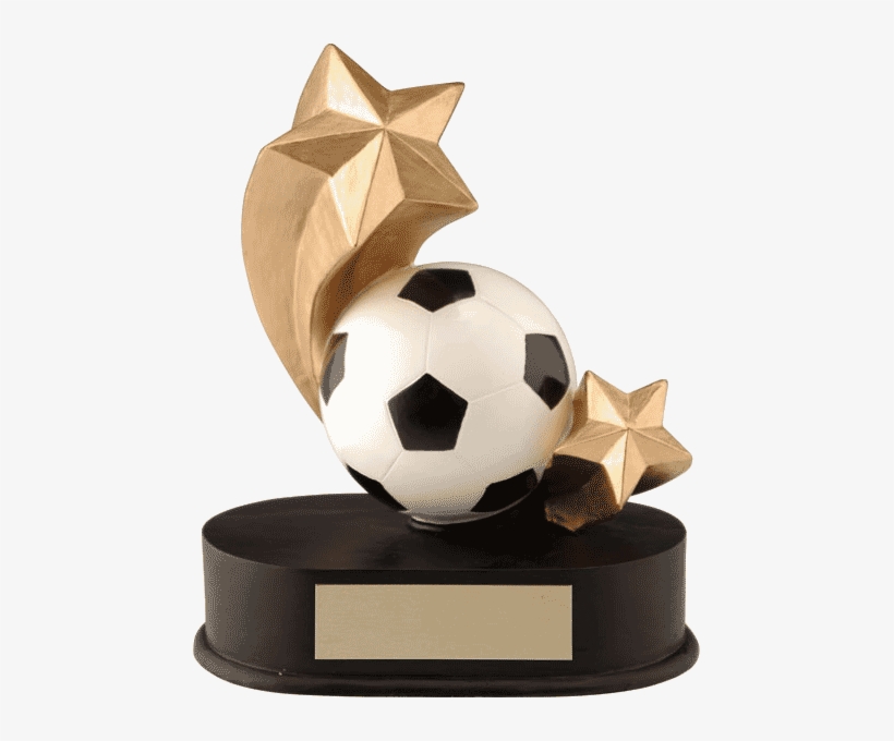 Shooting Star Soccer Ball Resin Trophy - Custom Shooting Star Soccer, 4.25", Promotional Products, transparent png download