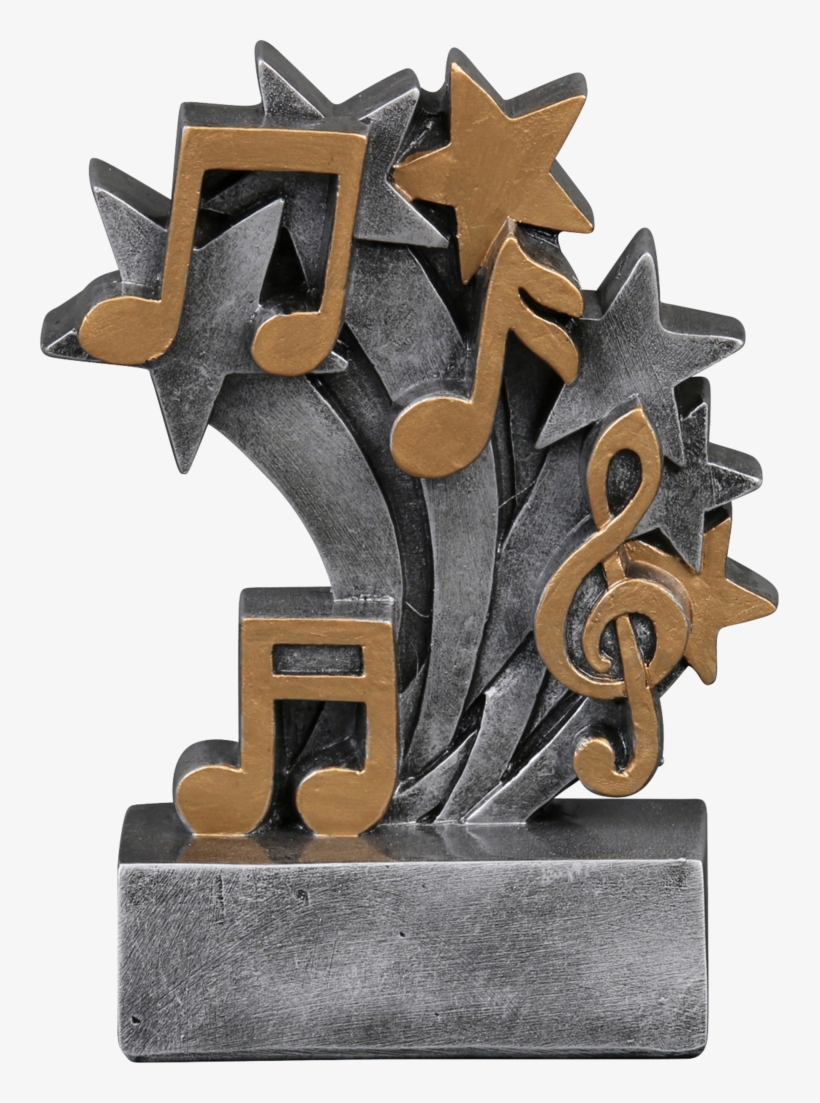 57226gs Star Blast Resin Music Trophy - Music Trophy Png, transparent png download