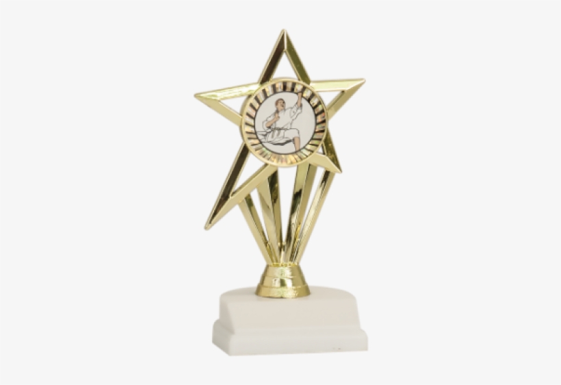 7 1/2" Shooting Star 2" Holder Martial Arts Trophy - Trophy, transparent png download