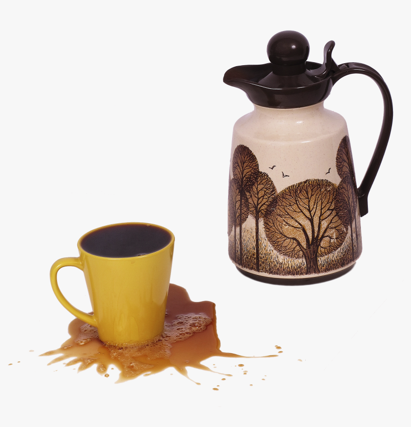 Coffee Cup,coffee Stain - Coffee Cup Overflowing, transparent png download