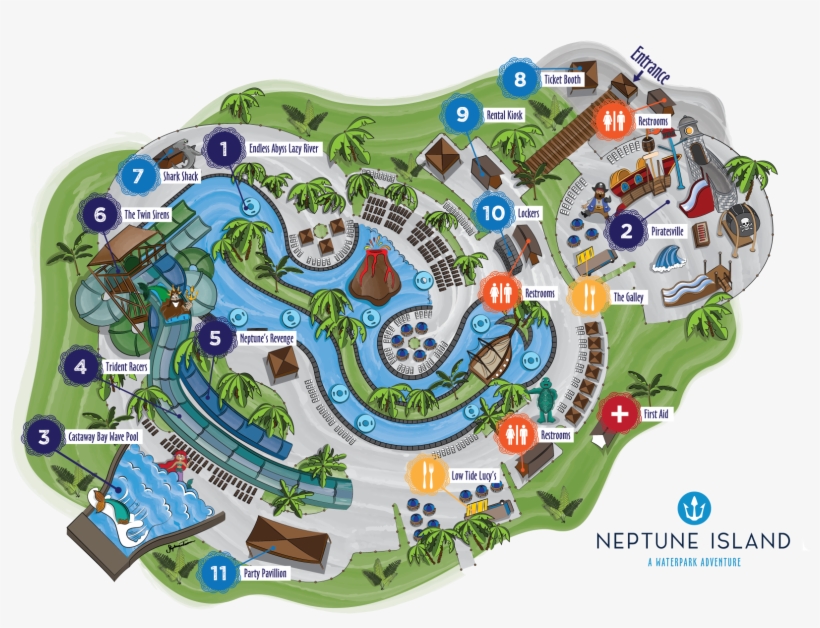 Neptune Island1 - Neptune Island Waterpark Hartsville Sc, transparent png download