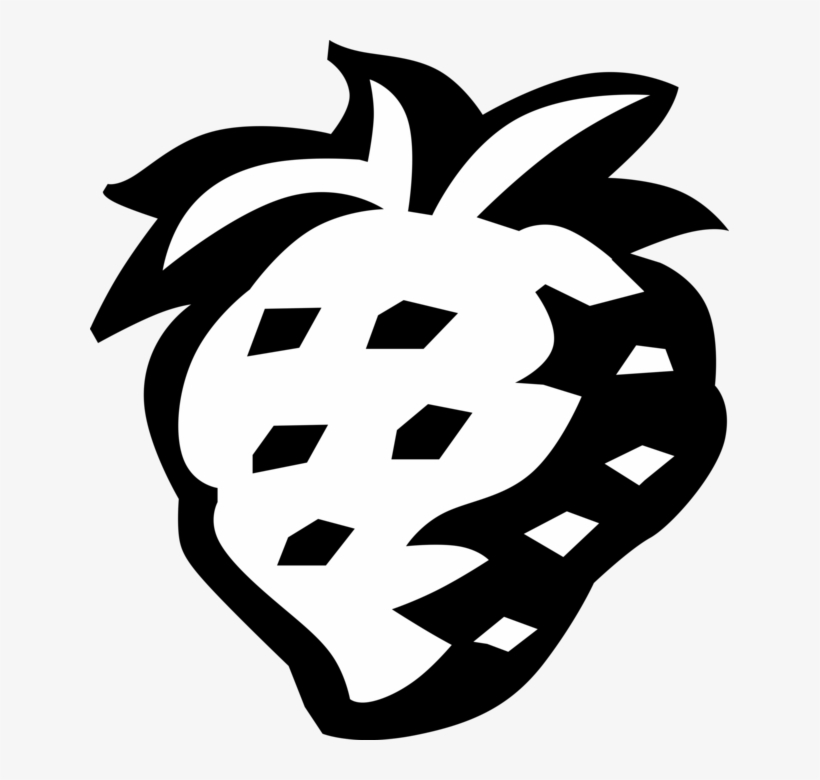 Vector Illustration Of Garden Strawberry Edible Fruit - Vector Graphics, transparent png download