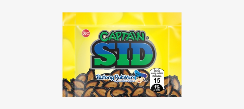 Captain Sid Is Made From High Quality Watermelon Seeds, - Captain Sid Butong Pakwan, transparent png download
