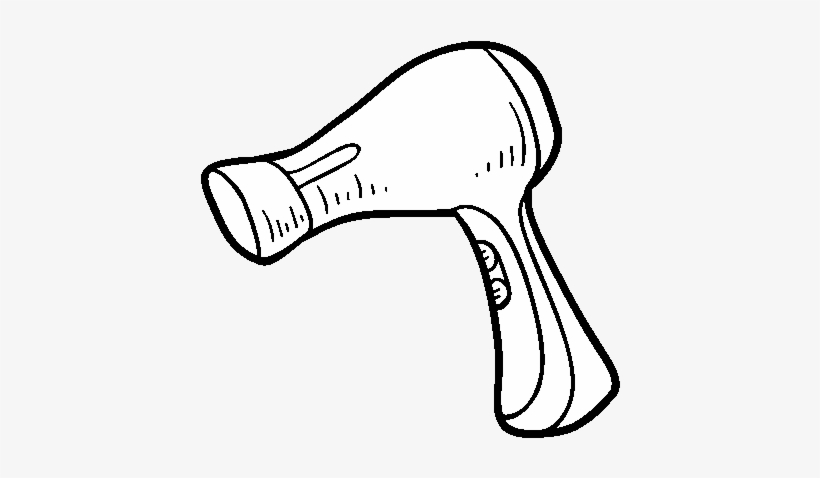 Desenho De Um Secador De Cabelo Para Colorir - Secador De Pelo Dibujo, transparent png download