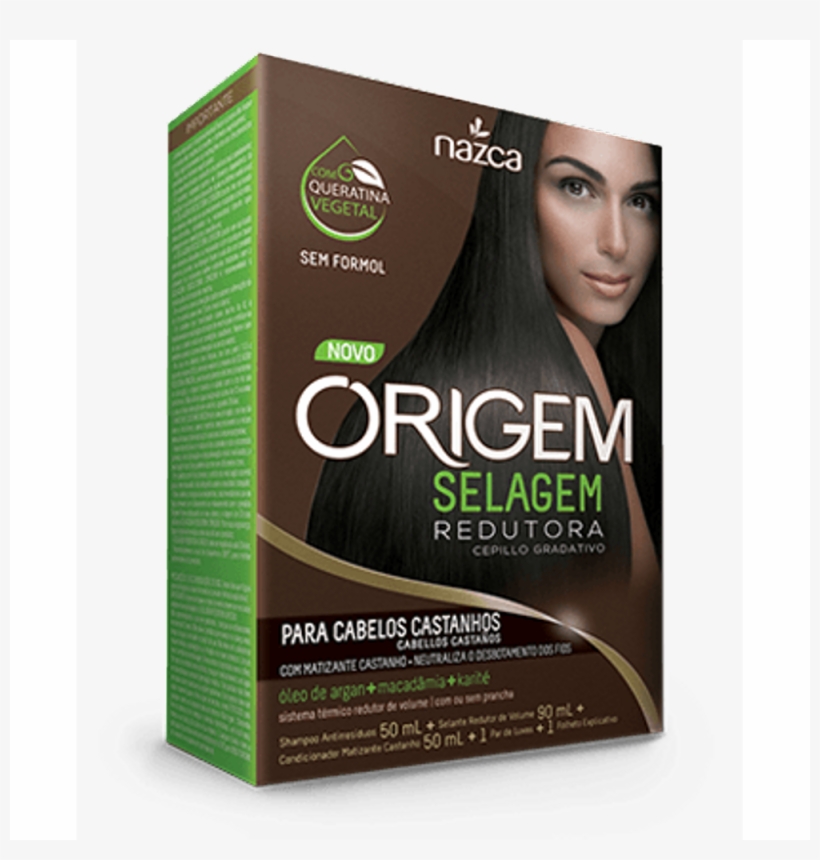Kit Origem Selagem Redutora Para Cabelos Castanhos - Nazca Combing Cream Origem Restoration -, transparent png download