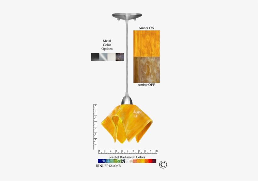 Jezebel Radiance® Flame Pendant, Small - Radiance Flame 1-light Track Pendant Jezebel Gallery, transparent png download
