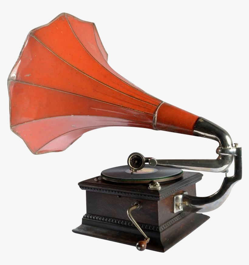Antique Gramophone, Hmv, Great Britain, 1910 Phonograph, - Handbag, transparent png download