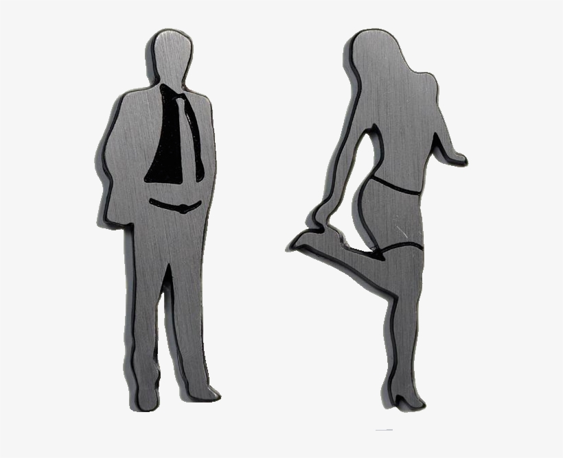 Placa Silueta Elegante Mujer - Woman, transparent png download