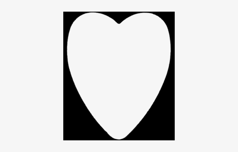 Wedding Heart Full Colour Single Sided Print - Solid White Heart Png, transparent png download