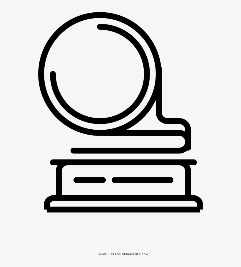 Gramophone Coloring Page - Drawing, transparent png download
