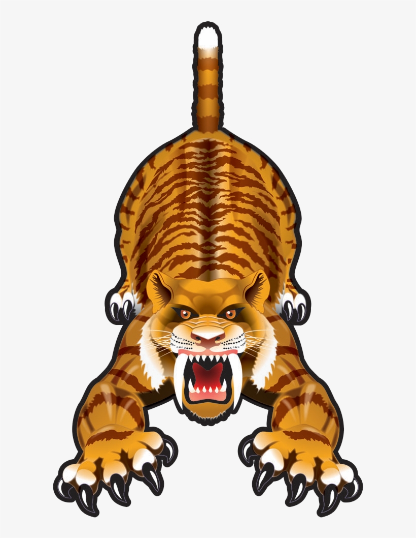 Windnsun Dinosoars Sabre Tooth Tiger - Windnsun Dinosoars Sabre Tooth Tiger Nylon Kite-140cm, transparent png download