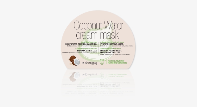 In.gredients Coconut Water Cream Mask - Coconut, transparent png download