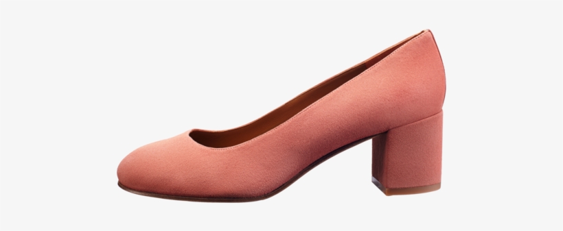 The Heel - Coral - Blue Suede Pump Png Margauxny, transparent png download