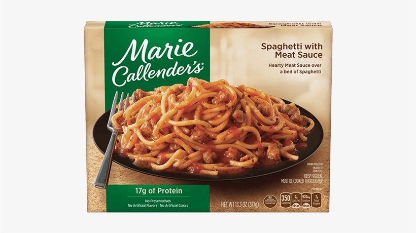 Spaghetti With Meat Sauce - Marie Callender's Fettuccini Alfredo, transparent png download