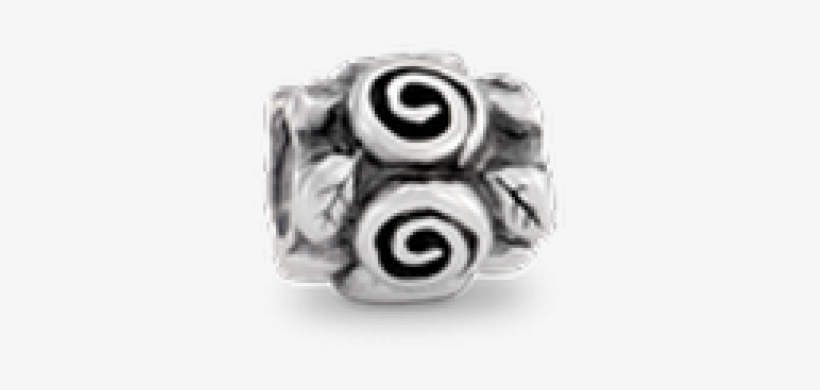 Pandora Charm Silver Rose Leaf, transparent png download