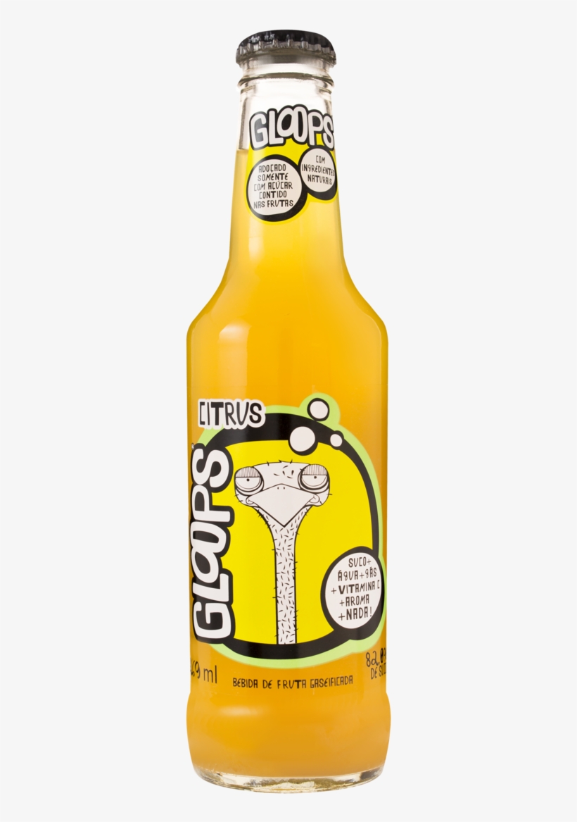 Refrigerante Gloops Citrus Garrafa 290ml, transparent png download