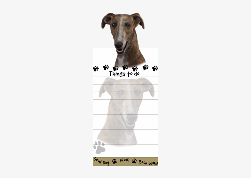 Greyhound Things To Do List Pad - German Shepherd Magnetic List Pads Uniquely Shaped, transparent png download