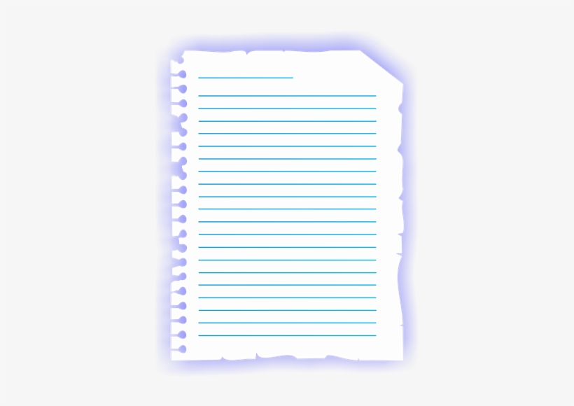 15×20 Simples Folha De Caderno Antiga Opa1840 - Folhas De Caderno Em Png, transparent png download