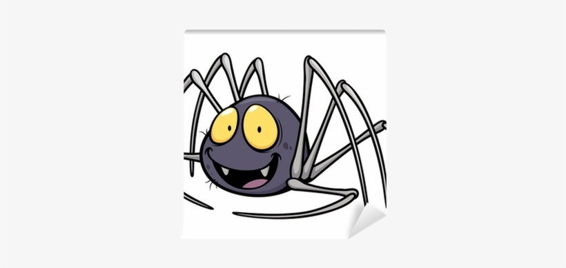 Vector Illustration Of Spider Cartoon Wall Mural • - Arañas Animadas, transparent png download